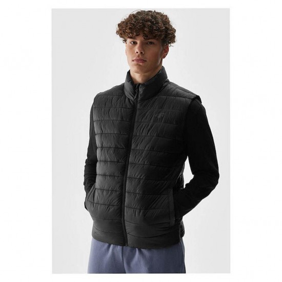 4F VEST JACKET 4FWAW24TVJAM145 20S ΜΑΥΡΟ