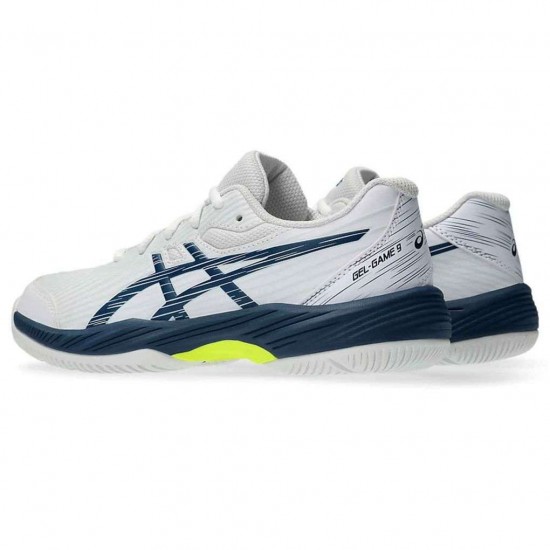 ASICS GEL GAME 9 GS 1044A052 104 ΛΕΥΚΟ ΜΠΛΕ