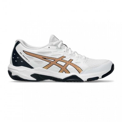 ASICS GEL ROCKET 11 1072A093 104 ΛΕΥΚΟ ΧΡΥΣΟ