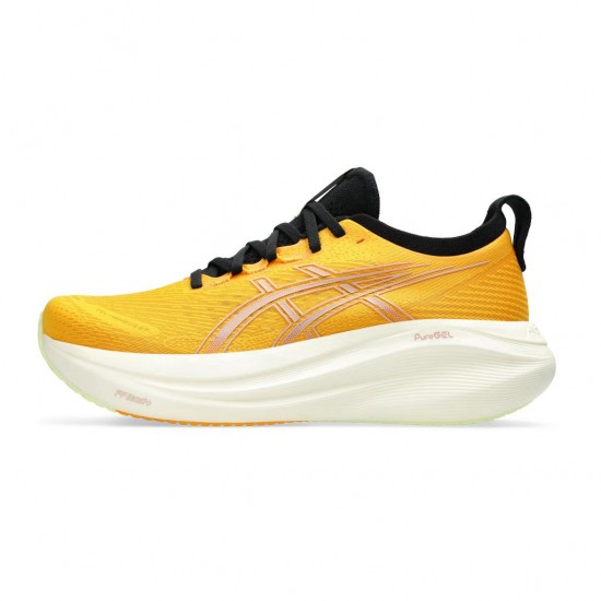 ASICS GEL NIMBUS 27 1011B958 800 ΠΟΡΤΟΚΑΛΙ ΜΑΥΡΟ