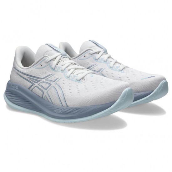 ASICS GEL-CUMULUS 26 1011B792 102 ΛΕΥΚΟ ΓΚΡΙ