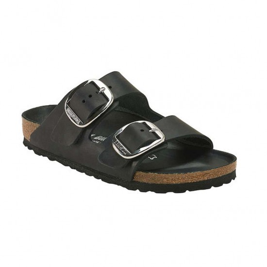 BIRKENSTOCK ARIZONA BIG BUCKLE OILED LEATHER 1011075 ΜΑΥΡΟ