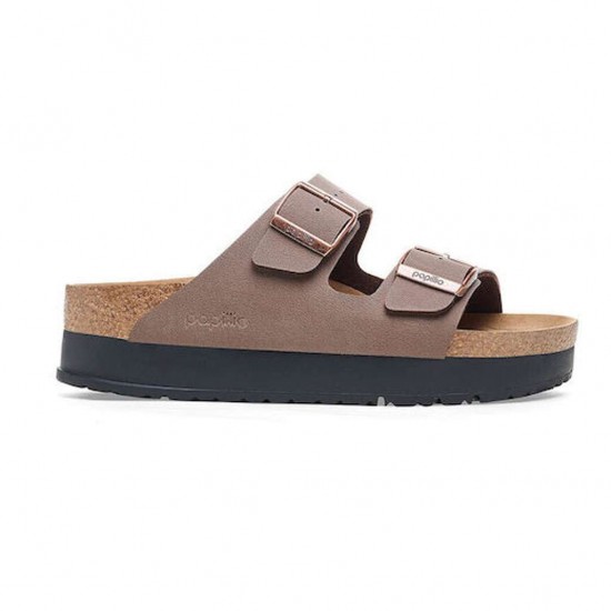 BIRKENSTOCK ARIZONA PLATFORM FLEX 1027417 MOKA