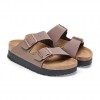 BIRKENSTOCK ARIZONA PLATFORM FLEX 1027417 MOKA