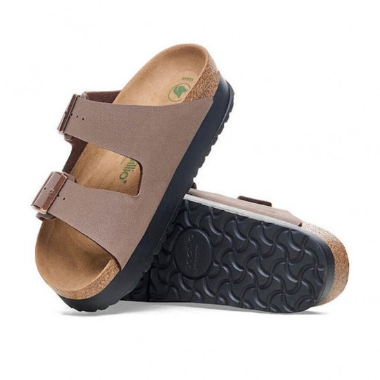 BIRKENSTOCK ARIZONA PLATFORM FLEX 1027417 MOKA