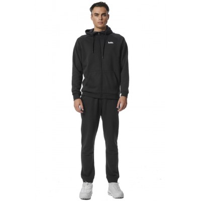 BODY ACTION ΑΝΔΡΙΚΟ FLEECE JOGGER ΠΑΝΤΕΛΟΝΙ 023331 01 ΜΑΥΡΟ