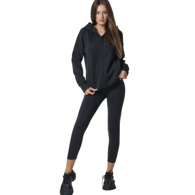 BODY ACTION TECH FLEECE ΖΑΚΕΤΑ ΜΕ ΚΟΥΚΟΥΛΑ 071422 01 ΜΑΥΡΟ 