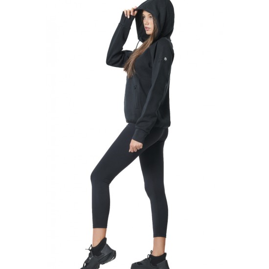 BODY ACTION TECH FLEECE ΖΑΚΕΤΑ ΜΕ ΚΟΥΚΟΥΛΑ 071422 01 ΜΑΥΡΟ 