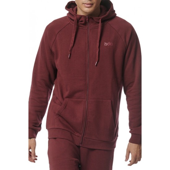 BODY ACTION FLEECE ΖΑΚΕΤΑ ΜΕ ΚΟΥΚΟΥΛΑ 073315 01 ΜΠΟΡΝΤΟ 