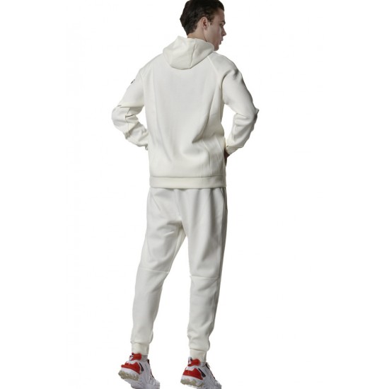 BODY ACTION TECH FLEECE ΖΑΚΕΤΑ ΜΕ ΚΟΥΚΟΥΛΑ 073420 01 ΛΕΥΚΟ 