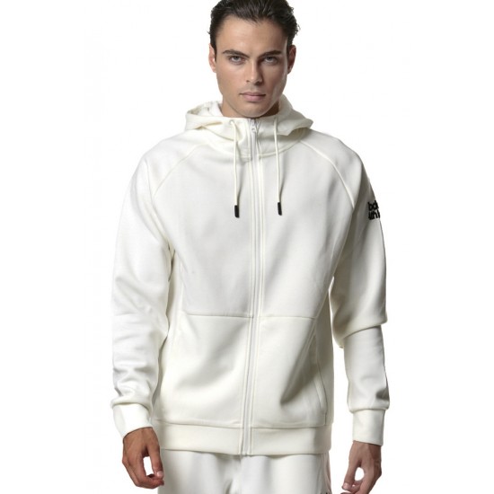 BODY ACTION TECH FLEECE ΖΑΚΕΤΑ ΜΕ ΚΟΥΚΟΥΛΑ 073420 01 ΛΕΥΚΟ 