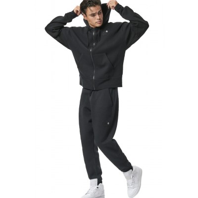 BODY ACTION FLEECE ΖΑΚΕΤΑ ΜΕ ΚΟΥΚΟΥΛΑ 073424 01 ΜΑΥΡΟ 