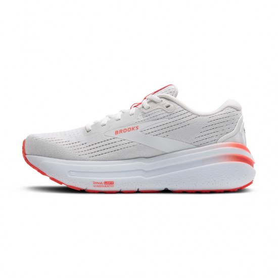 BROOKS GHOST MAX 2 120420 174 ΛΕΥΚΟ ΚΟΚΚΙΝΟ