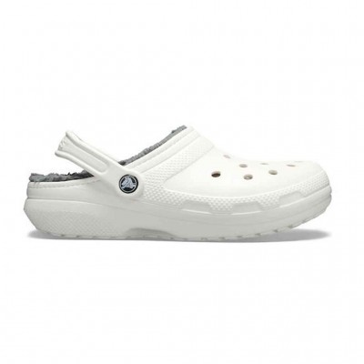 CROCS CLASSIC LINED CLOG 20359110M ΛΕΥΚΟ ΓΚΡΙ