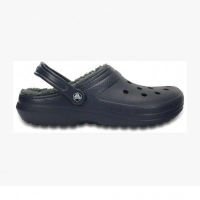 CROCS CLASSIC LINED CLOG 203591 060 ΜΑΥΡΟ