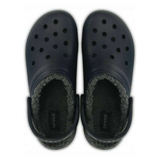 CROCS CLASSIC LINED CLOG 203591 060 ΜΑΥΡΟ