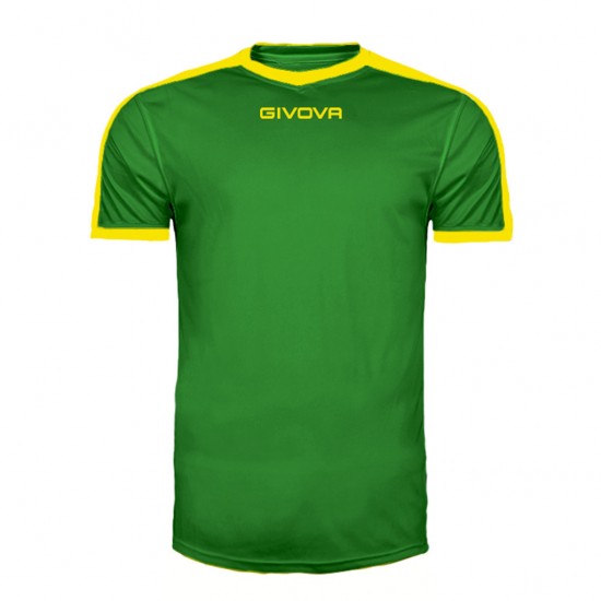 GIVOVA SHIRT REVOLUTION MAC04 1307 GREEN YELLOW