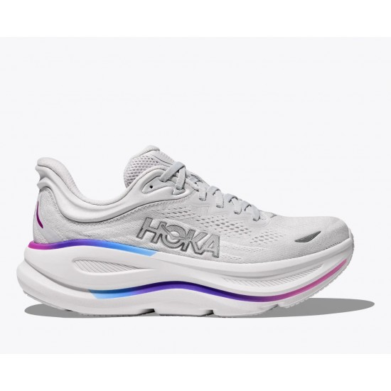 HOKA BONDI 9 1162012 CYWH ΛΕΥΚΟ ΜΩΒ