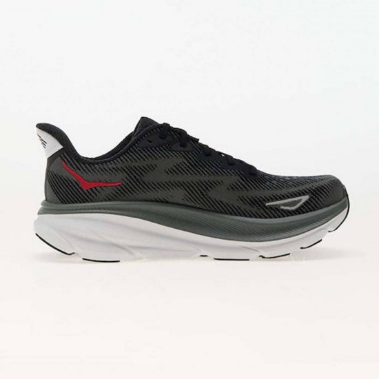 HOKA CLIFTON 9 1127895 BCKT ΛΑΔΙ ΜΑΥΡΟ