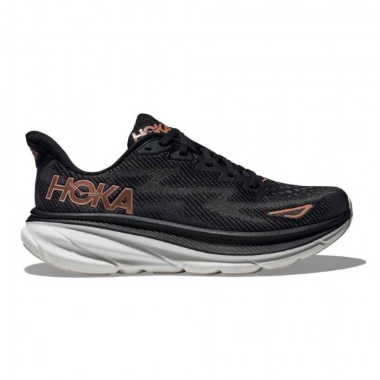 HOKA CLIFTON 9 1127896 BRGL ΜΑΥΡΟ ΛΕΥΚΟ