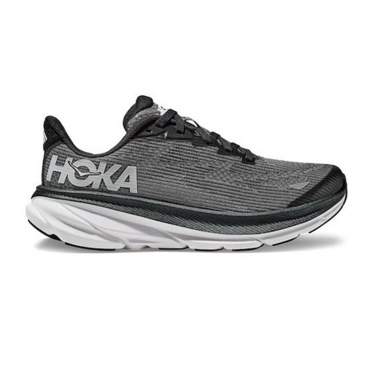 HOKA CLIFTON 9 1131170 BWHT ΓΚΡΙ ΜΑΥΡΟ