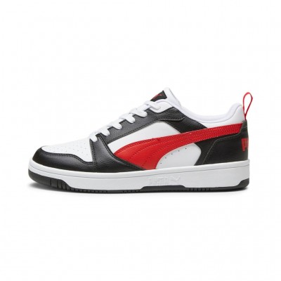 PUMA REBOUND V6 LOW 392328 04 ΛΕΥΚΟ ΜΑΥΡΟ