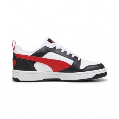 PUMA REBOUND V6 LOW 392328 04 ΛΕΥΚΟ ΜΑΥΡΟ