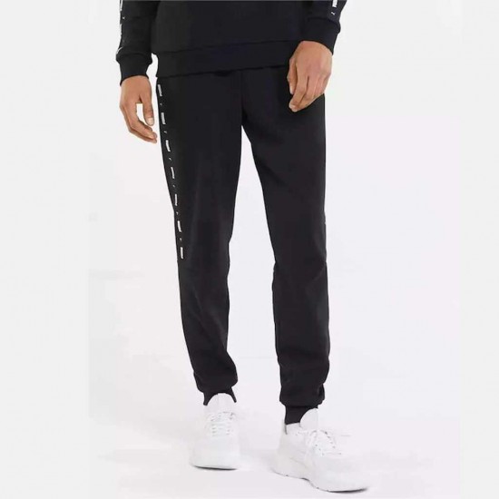 PUMA ESS+ TAPE SWEATPANTS FL CL 849042 01 ΜΑΥΡΟ