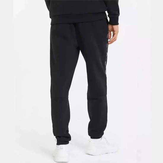 PUMA ESS+ TAPE SWEATPANTS FL CL 849042 01 ΜΑΥΡΟ