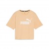 PUMA ESS CROPPED LOGO TEE 586866 46 ΠΟΡΤΟΚΑΛΙ