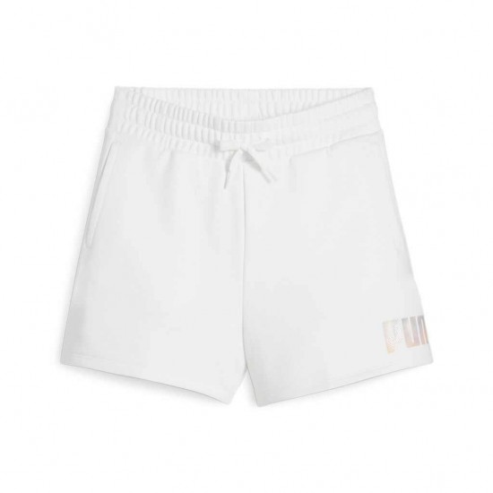 PUMA ESS SHORTS 680253 02 ΛΕΥΚΟ