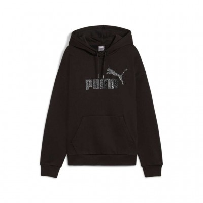 PUMA ESS + ANIMAL HOODIE FL 681492 01 ΜΑΥΡΟ