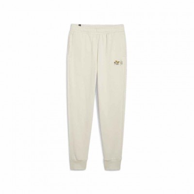 PUMA ESS LOGO SWEATPANTS FL 681853 87 ΜΠΕΖ ΧΡΥΣΟ