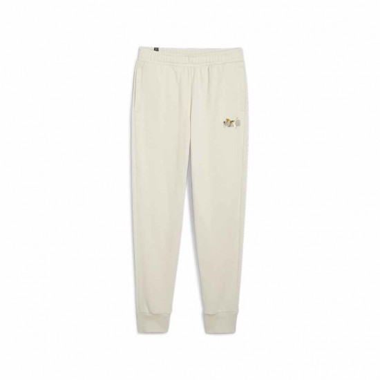 PUMA ESS LOGO SWEATPANTS FL 681853 87 ΜΠΕΖ ΧΡΥΣΟ