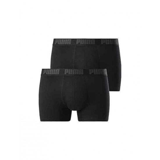 PUMA BASIC BOXER 2PACK 701226387 003 ΓΚΡΙ ΜΑΥΡΟ