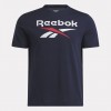 REEBOK BIG STACKED LOGO TEE 100071176 ΜΠΛΕ