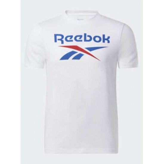 REEBOK BIG STACKED LOGO TEE 100071175 ΛΕΥΚΟ