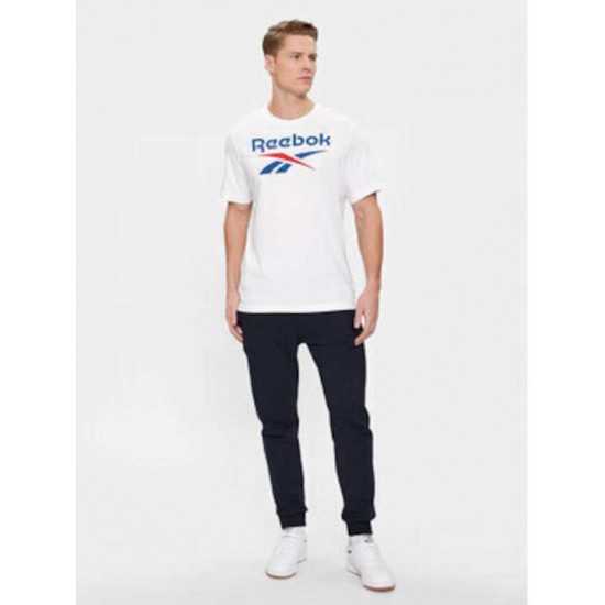 REEBOK BIG STACKED LOGO TEE 100071175 ΛΕΥΚΟ