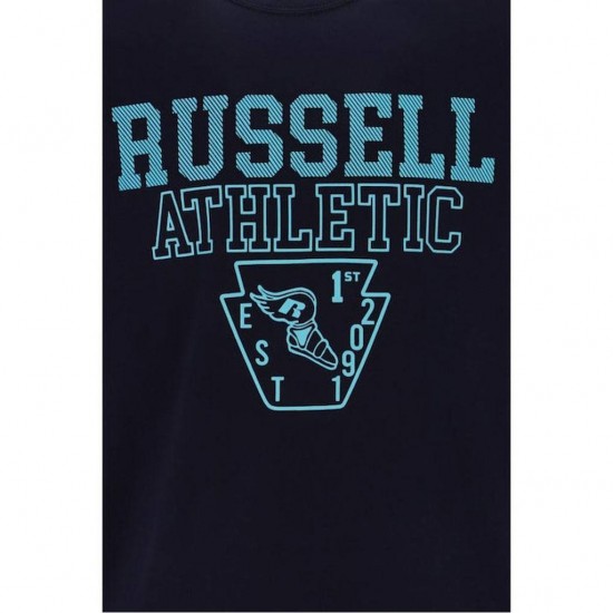 RUSSELL CREWNECK T SHIRT A4014-1 190 ΜΠΛΕ