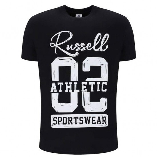 RUSSELL CREWNECK T SHIRT A4016-1 099 ΜΑΥΡΟ