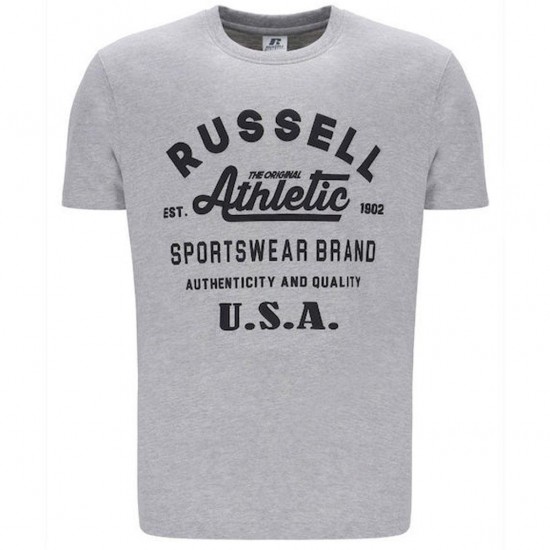 RUSSELL KAI CREWNECK T SHIRT A4023-1 091 ΓΚΡΙ