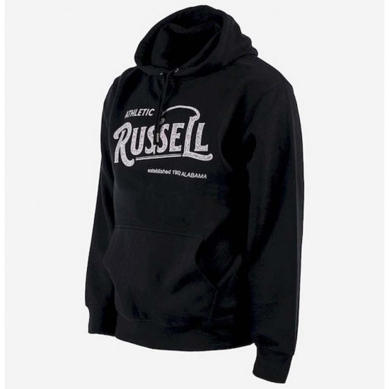 RUSSELL PULL OVER HOODY Α24-019-2 099 ΜΑΥΡΟ