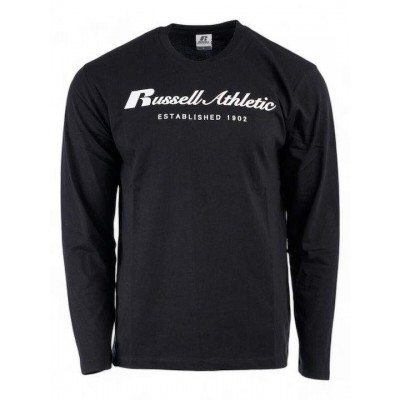 RUSSELL L/S CREWNECK TEE SHIRT A24-041-2 099 ΜΑΥΡΟ