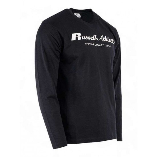 RUSSELL L/S CREWNECK TEE SHIRT A24-041-2 099 ΜΑΥΡΟ