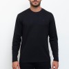 RUSSELL CREWNECK TEE SHIRT A24-002-2 099 ΜΑΥΡΟ