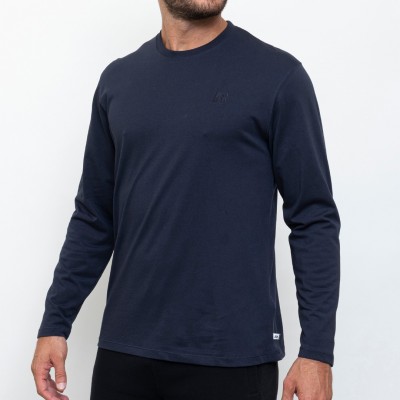 RUSSELL CREWNECK TEE SHIRT A24-002-2 190 ΜΠΛΕ