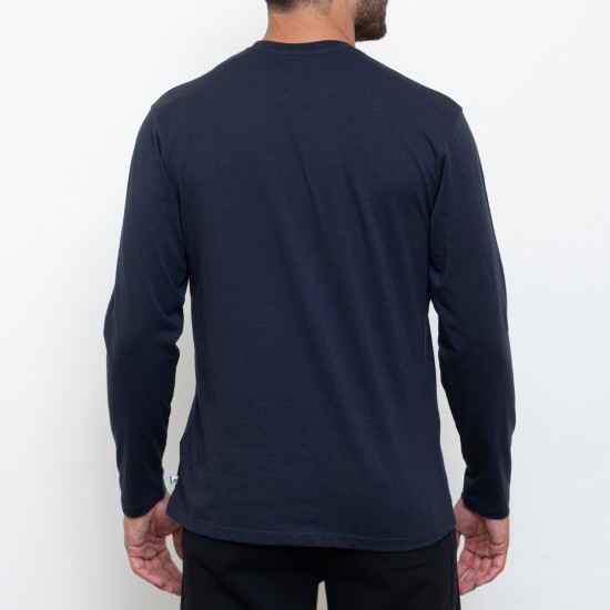 RUSSELL CREWNECK TEE SHIRT A24-002-2 190 ΜΠΛΕ