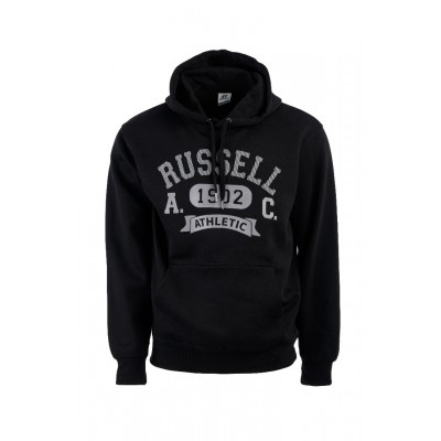 RUSSELL PULL OVER HOODY Α24-029-2 099 ΜΑΥΡΟ