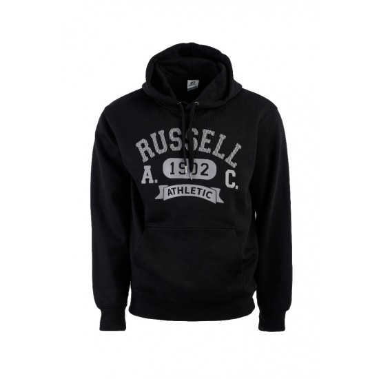 RUSSELL PULL OVER HOODY Α24-029-2 099 ΜΑΥΡΟ