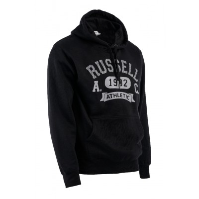 RUSSELL PULL OVER HOODY Α24-029-2 099 ΜΑΥΡΟ